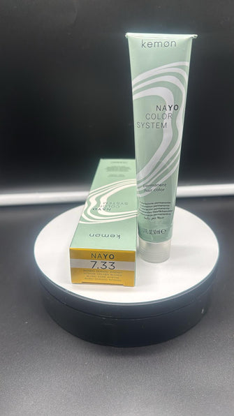 Kemon Nayo Color System permanent hair color 7,33 (intense golden blonde)50ml