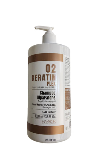 Harbor 02 Keratin Plex Bond Restore Shampoo for Damaged Hair 1000 ml