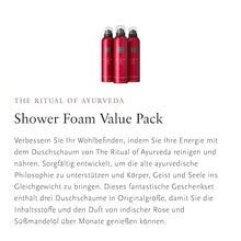 RITUALS The Ritual of Ayurveda Shower Foam Value Pack, 3 x 200 ml