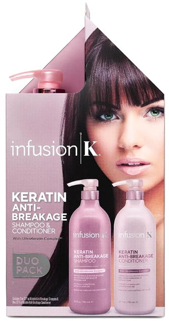 Infusion K Keratin Anti-Breakage Shampoo & Conditioner with UltraKeratin Complex Duo Pack