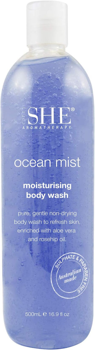 OM SHE Aromatherapy Ocean Mist Moisturising Body Wash 500 ml