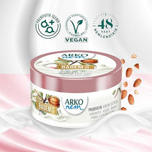 Arko NEM Luxury Moisturising Cream | Almond Milk Formula | 250ml Tin | Lightweight Suitable for Everyday Use, White