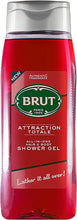 Brut Attraction ALL-IN-ONE Shower gel for Hair & Body | Body Wash for Men| Authentic Fragrance | 500ml