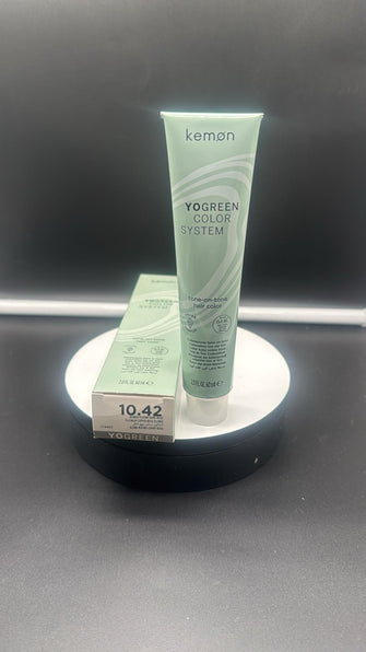 Kemon Yo Green Color System tone-on-tone hair color 10,42 (platinum copper beige blonde) 60 ml