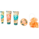 Sensational Body Care Kit Body Peeling Hand Cream Body Butter Shower Puff Shower Gel