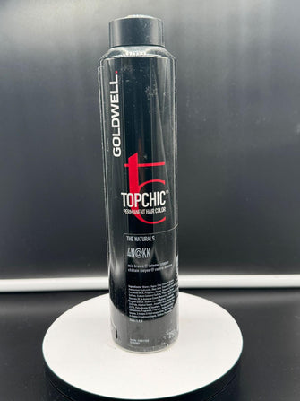 GOLDWELL TOPCHIC PERMANENT HAIR COLOR The Naturals 4N@KK mid brown@intense copper 250ml