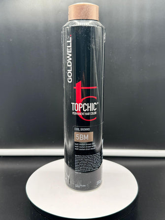 GOLDWELL TOPCHIC PERMANENT HAIR COLOR Cool Browns 5BM matt couture brown mid 250ml