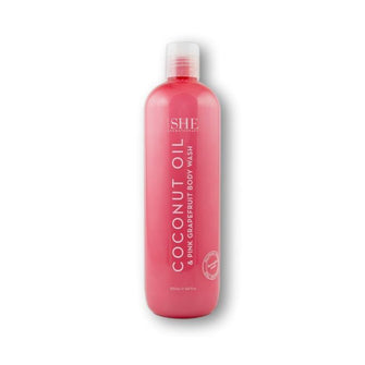 OM SHE Aromatherapy Coconut Oil & Pink Grapefruit Shower Gel 500 ml