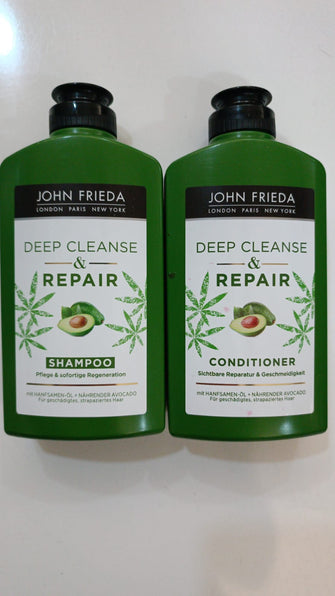 John Frieda London Paris Newyork Deep Cleanse Repair Shampoo 250 ml & Conditioner 250 ml