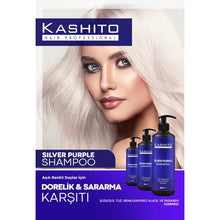 KASHITO Silver Shampoo Kashito Silver Purple Shampoo Dorelic and Anti-Yellow 500 ml