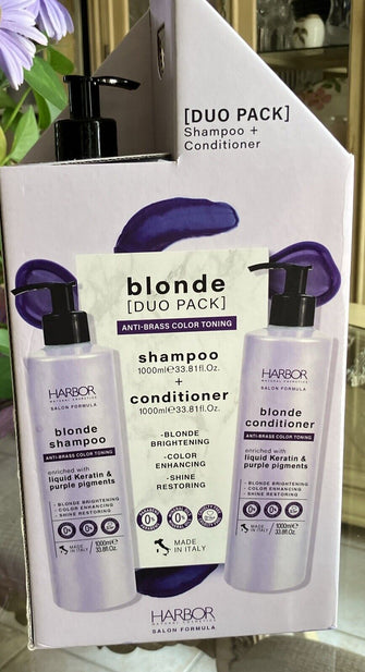 Harbor Blonde Shampoo & Conditioner I SalonFormula I 33.8 oz each