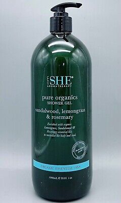 OM SHE Aromatherapy Sandalwood Lemongrass Rosemary Shower Gel 1000 ml