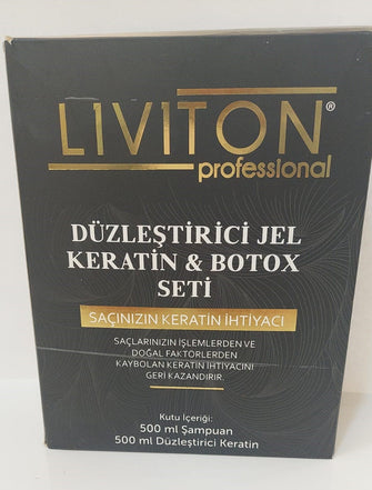 LIVITON Professional Straightening Gel Keratin & Botox Set (500 ml+500 ml)