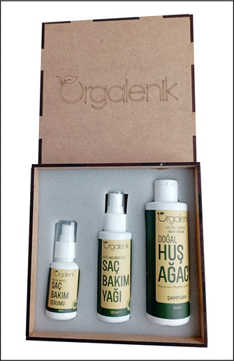 Orgalanic  Hair Care Set(Hair Care Serum/50ml,Hair Care Oil/100ml,Natural Birch Shampoo/225ml