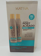 KATIVA POST ALISADO Conditioner and Shampoo Salt Free 250 ml + 250